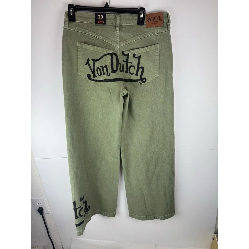 Von Dutch Women's Logo Wide-Leg Jeans Sz: 29 - Picture 8 of 9